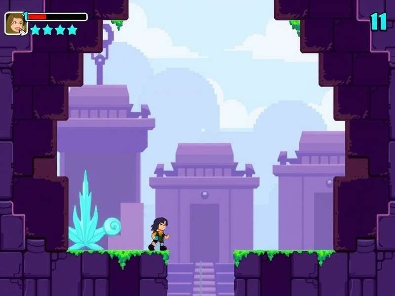 Pixel Temple Quest Gameplay Screenshot